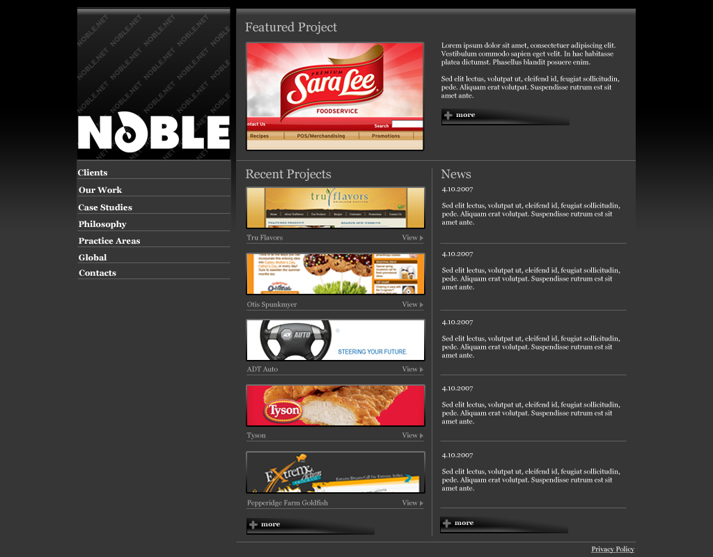 Agency Website Redesign
