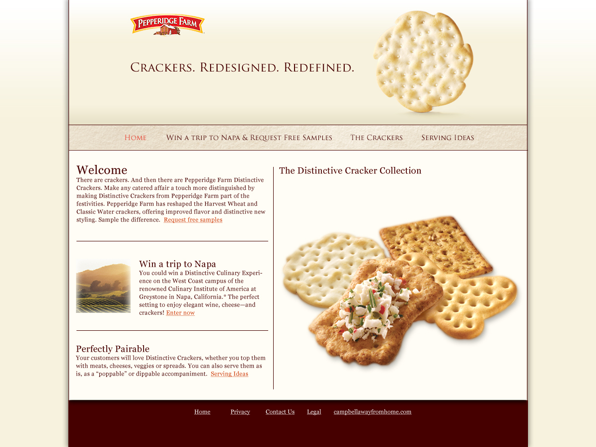 Pepperidge Farm Microsite