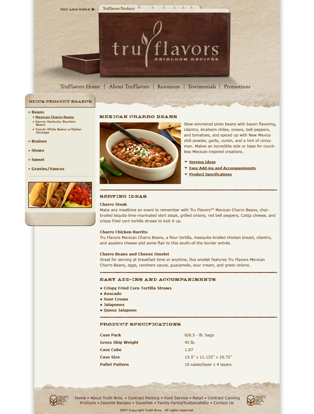 TruFlavors Microsite
