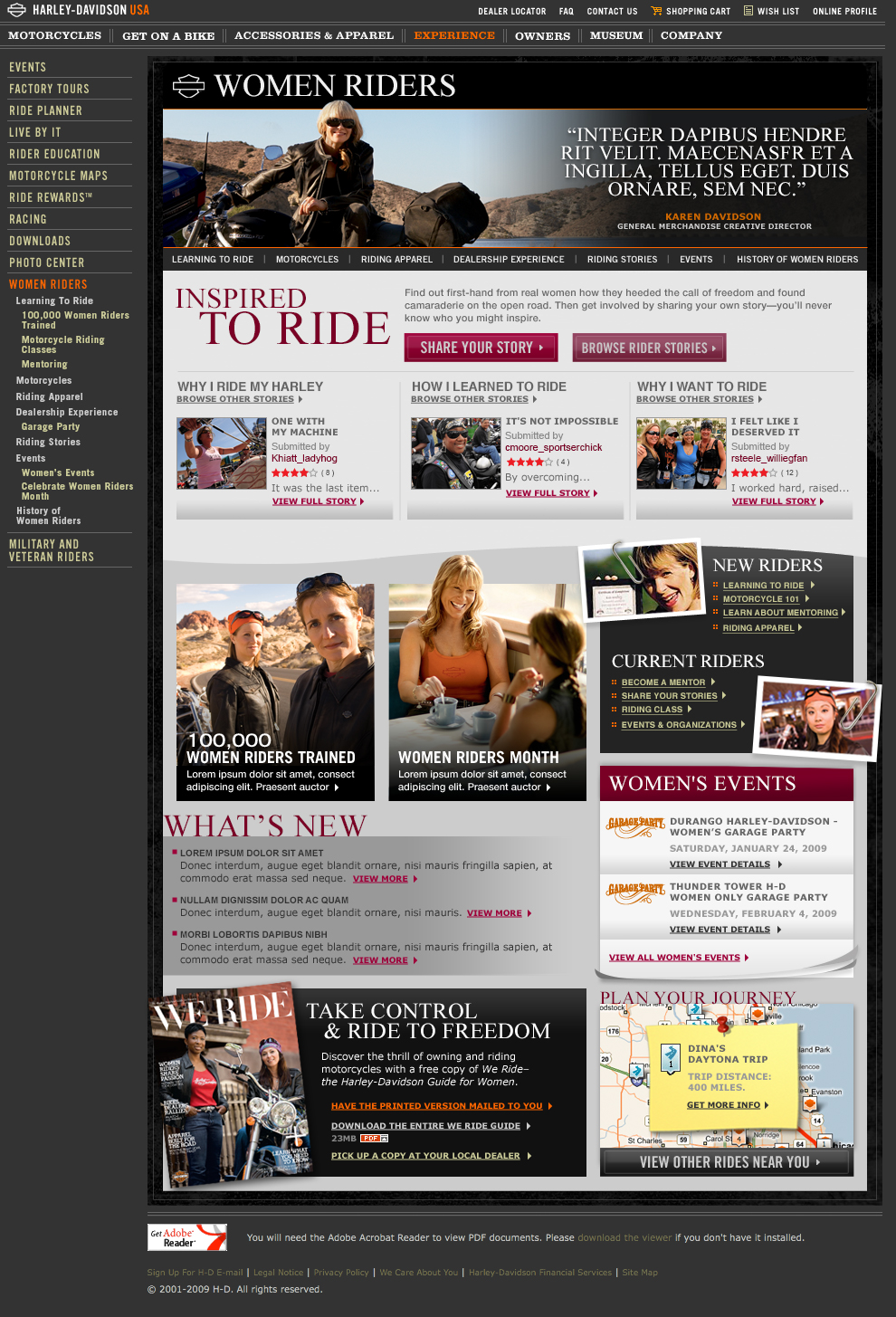H-D Website Women Riders 1